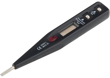 Автоинструмент Тестер напряжения 12-220В (жидкокр) - фото Автоинструмент Тестер напряжения 12-220В (жидкокр) - фото