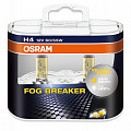 Автолампа 12В OSRAM H4 12V-60/55W FOG BREAKER Duo-Box 2шт