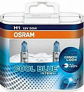 Автолампа 12В OSRAM H1 12V-55W Cool Blue Intense Duo-Box 2шт