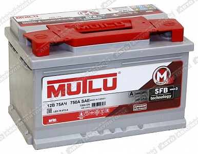 Автомобильный аккумулятор SFB 75.0 (низкая) - фото